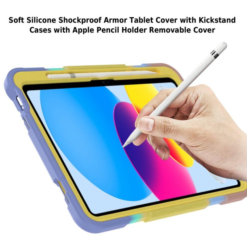 Deksel iPad (2025) Roterende Stativ Med Sommerfugler Og Fargetone For Barn