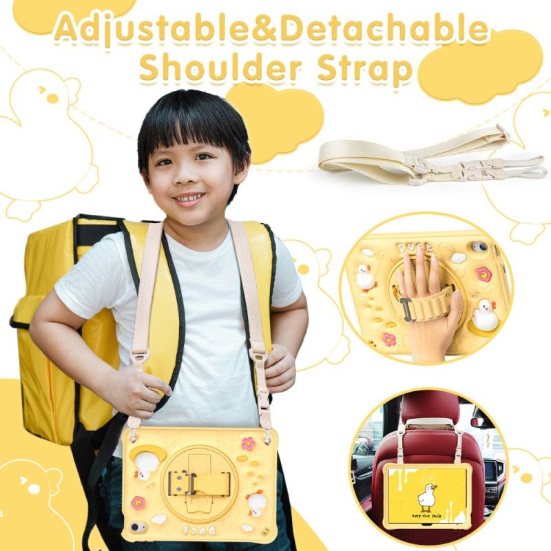 Deksel Til iPad (2025) Andestativ Og Skulderstropp For Barn