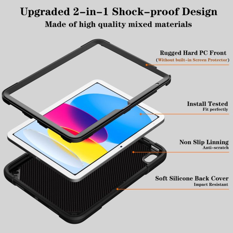 Deksel Til iPad (2025) Punk-støtte Og Skulderstropp