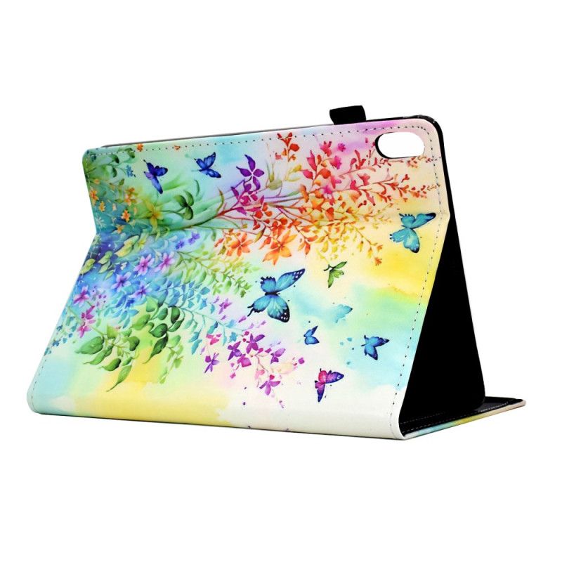 Etui iPad (2025) Blomster Og Sommerfugler