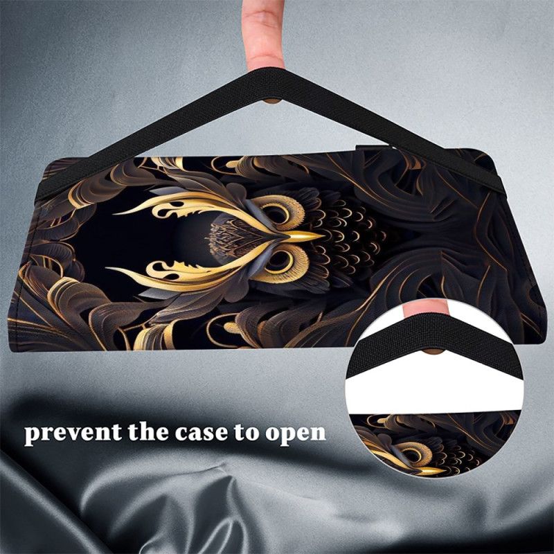 Etui iPad (2025) Gyllen Ugle