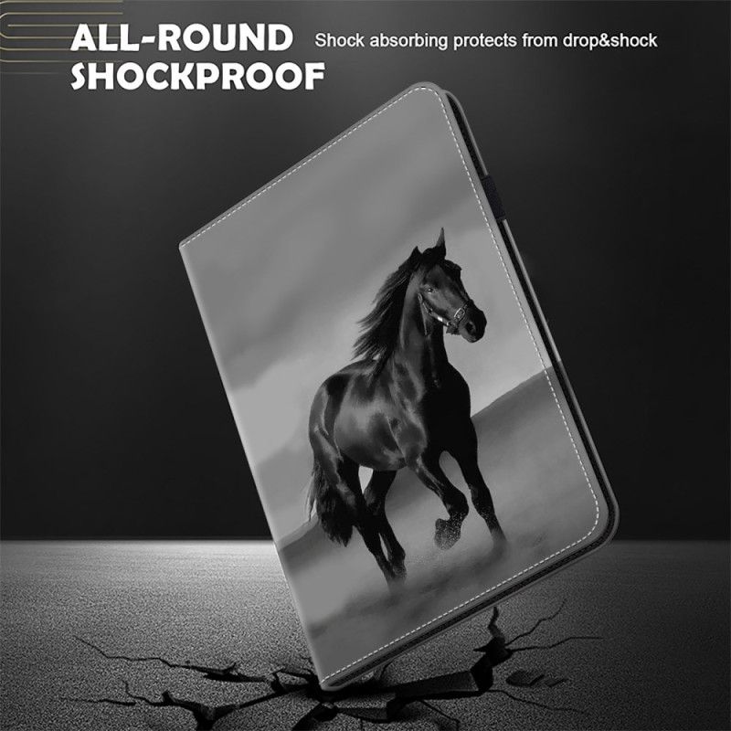 Etui iPad (2025) Hest Svart Beskyttelse Deksel