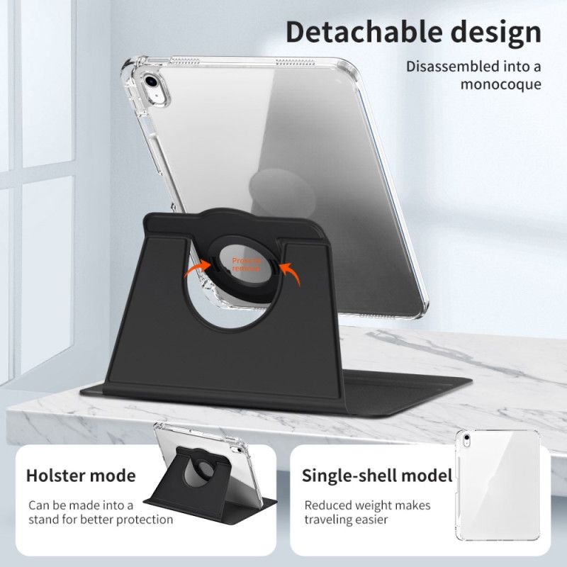 Etui iPad (2025) Hybrid Med Roterende Stativ