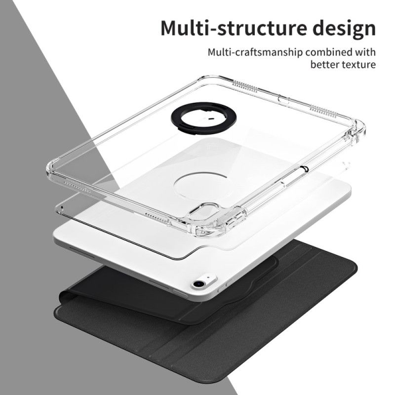 Etui iPad (2025) Hybrid Med Roterende Stativ