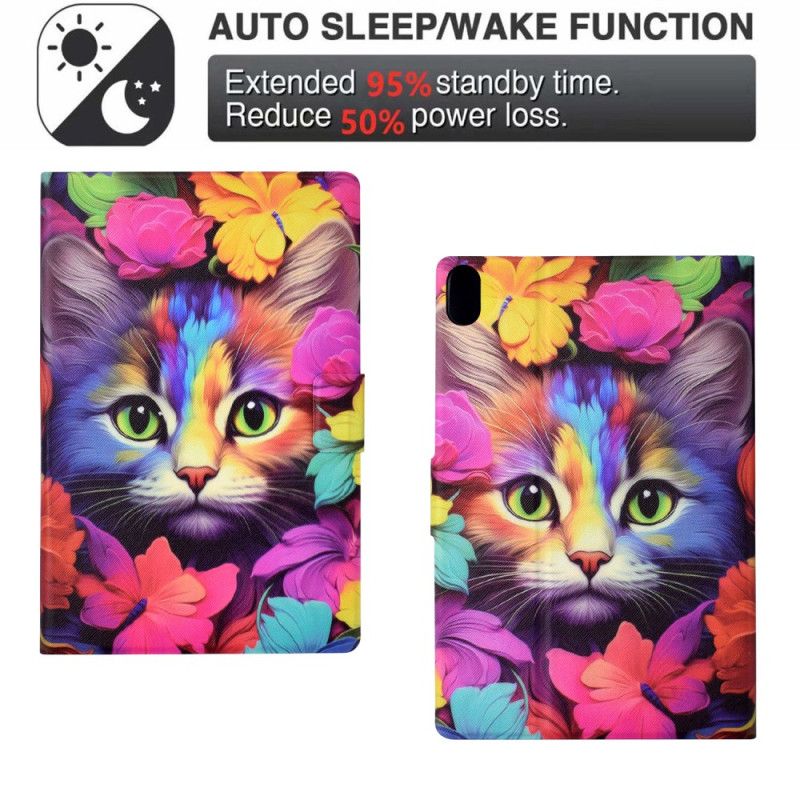 Etui iPad (2025) Rosa Kattunge