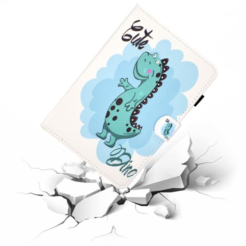 Folio Deksel iPad (2025) Søt Dinosaur