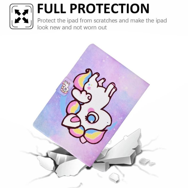 Folio Deksel iPad (2025) Tegning Av Enhjørning