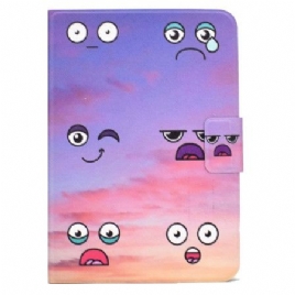 Folio Deksel Til iPad (2025) Morsomme Ansikter