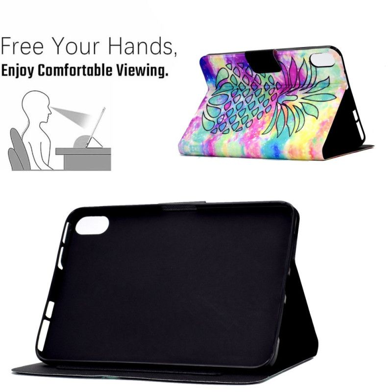 Lærdeksel Folio Deksel iPad (2025) Grafisk Ananas