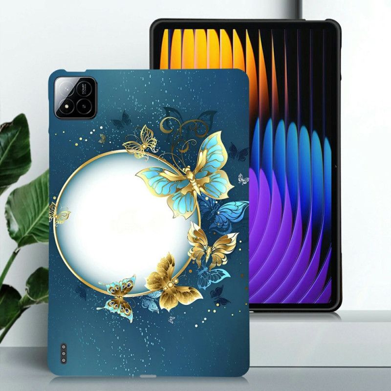 Deksel Xiaomi Pad 7 / 7 Pro Sommerfuglkrans Beskyttelse Deksel