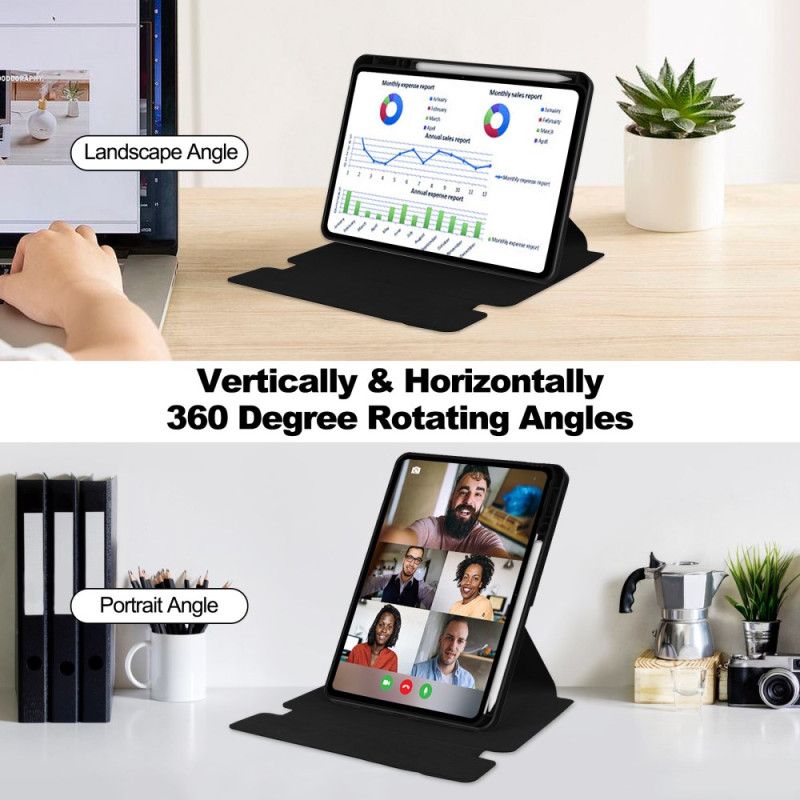 Etui Til Xiaomi Pad 7 / 7 Pro Lærstil Med Roterende Stativ