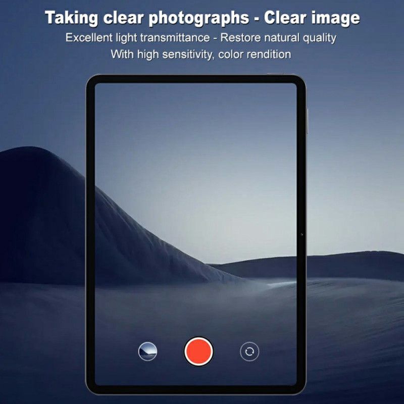Linsebeskytter I Herdet Glass For Xiaomi Pad 7 / Pad 7 Pro Kamera (svart Versjon)