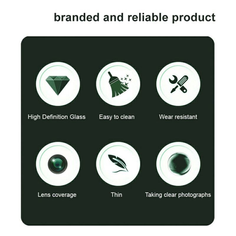 Linsebeskytter I Herdet Glass For Xiaomi Pad 7 / Pad 7 Pro Kamera (svart Versjon)