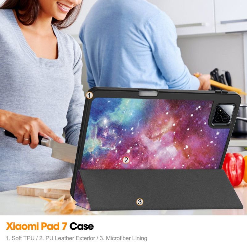 Xiaomi Pad 7 / 7 Pro Galaksemønster-pennenholder
