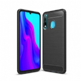 Deksel Til Huawei P30 Lite Børstet Karbonfiber