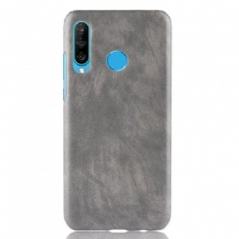 Deksel Til Huawei P30 Lite Litchi Skinneffekt