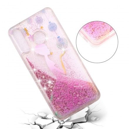 Deksel Til Huawei P30 Lite Transparent Glitterkjole