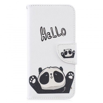 Folio Deksel Til Huawei P30 Lite Hei Panda