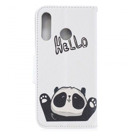 Folio Deksel Til Huawei P30 Lite Hei Panda
