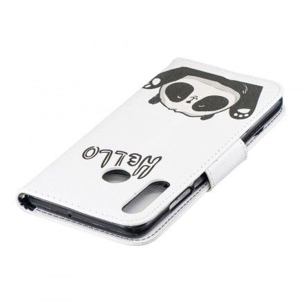 Folio Deksel Til Huawei P30 Lite Hei Panda
