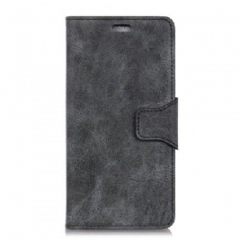Folio Deksel Til Huawei P30 Lite Lærdeksel Dobbelsidig Magnetisk Klaff