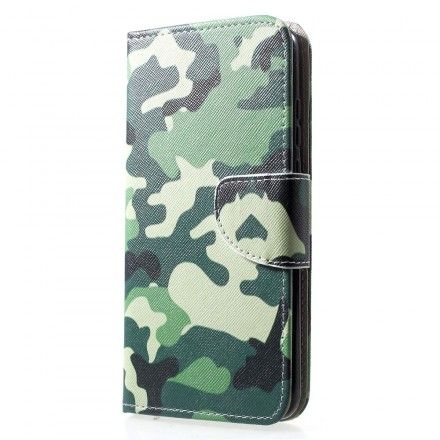 Folio Deksel Til Huawei P30 Lite Militær Kamuflasje