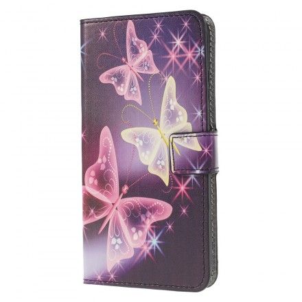 Folio Deksel Til Huawei P30 Lite Neonsommerfugler