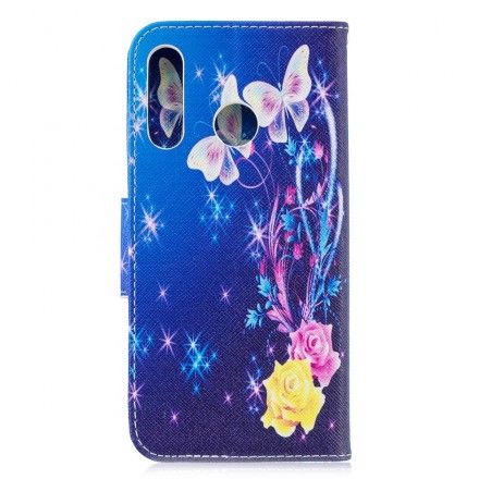 Folio Deksel Til Huawei P30 Lite Sommerfugler Om Natten