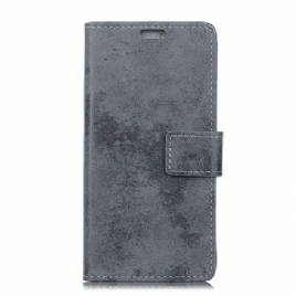 Folio Deksel Til Huawei P30 Lite Vintage Skinneffekt