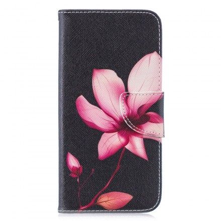 Lærdeksel Til Huawei P30 Lite Rosa Blomst