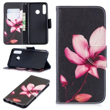 Lærdeksel Til Huawei P30 Lite Rosa Blomst