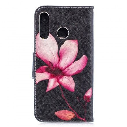 Lærdeksel Til Huawei P30 Lite Rosa Blomst