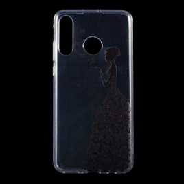 Mobildeksel Til Huawei P30 Lite Transparent Sommerfuglkjole