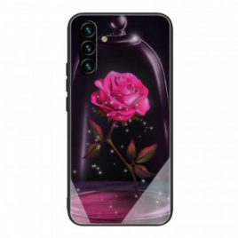 Mobildeksel Til Samsung Galaxy A13 5G / A04s Magisk Rosa Herdet Glass