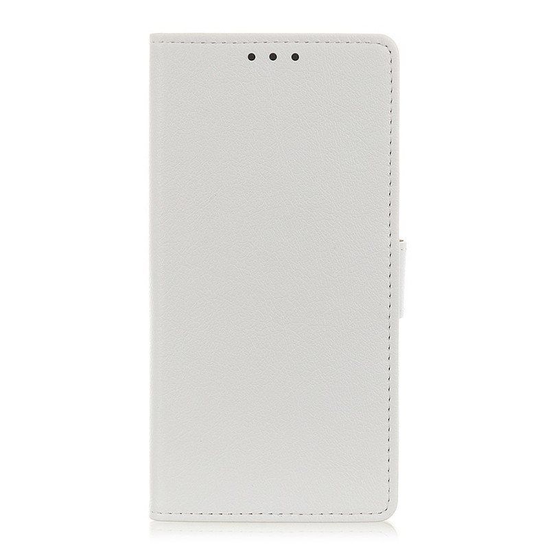 Folio Deksel Til Xiaomi 12 Pro Enkel Skinnende Skinneffekt