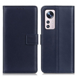 Lærdeksel Til Xiaomi 12 Pro Vanlig Kunstskinn