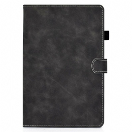 Folio Deksel Til Samsung Galaxy Tab S7 / Tab S8 Vintage Design Skinneffekt