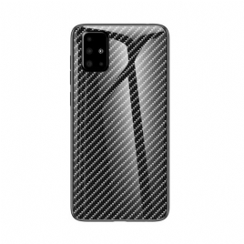 Deksel Til Samsung Galaxy A51 Karbonfiberherdet Glass