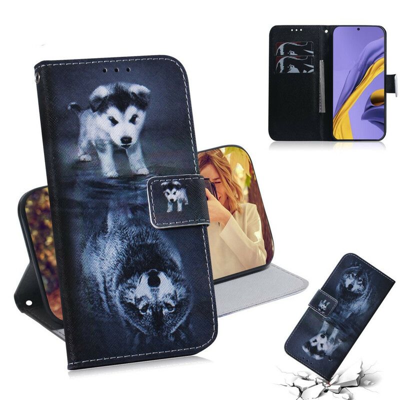 Folio Deksel Til Samsung Galaxy A51 Ernesto The Wolf