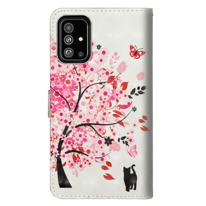 Folio Deksel Til Samsung Galaxy A51 Rosa Tre