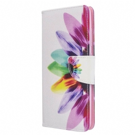 Lærdeksel Til Samsung Galaxy A51 Akvarellblomst