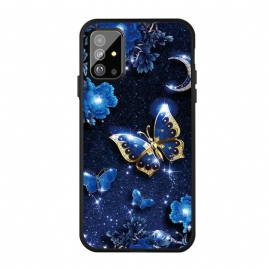 Mobildeksel Til Samsung Galaxy A51 Gylden Sommerfugl