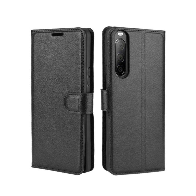 Lærdeksel Til Sony Xperia 10 II Faux Leather Litchi