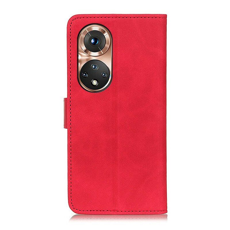 Folio Deksel Til Honor 50 Khazneh Vintage Skinneffekt