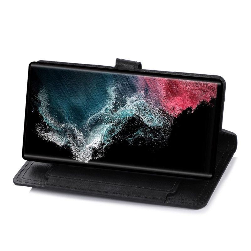 Folio Deksel Til Samsung Galaxy S23 Ultra 5G Vintage Myntpung