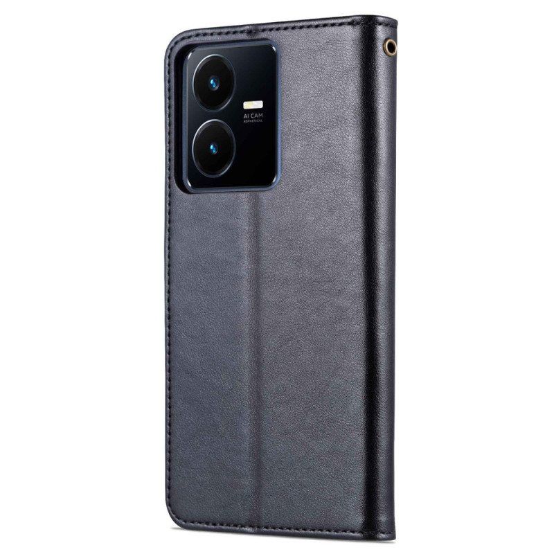 Folio Deksel Til Vivo Y35 Azns Skinneffekt