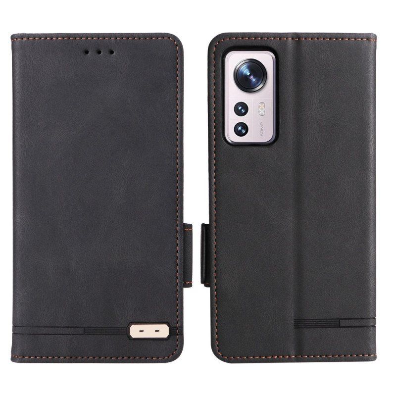 Folio Deksel Til Xiaomi 12 / 12X Retro Stil