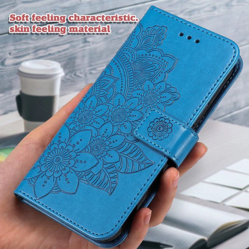 Folio Deksel Til Xiaomi 13 Pro Med Kjede Strappy Mandala
