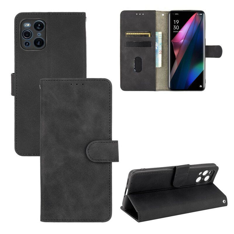 Lærdeksel Til Oppo Find X3 Pro Hudberøring