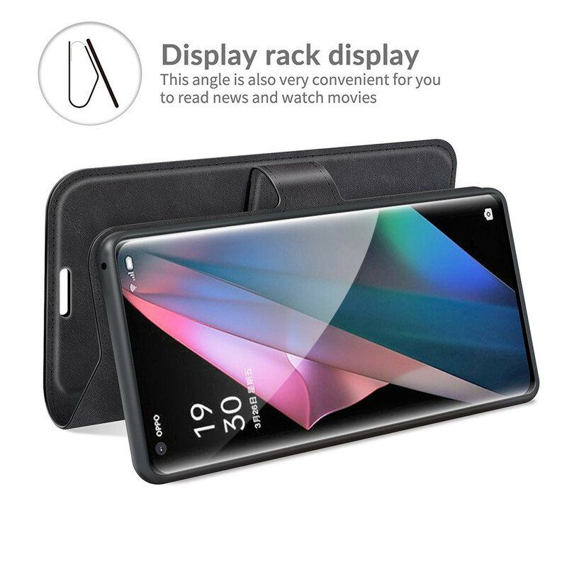Lærdeksel Til Oppo Find X3 Pro Slank Ekstrem Skinneffekt